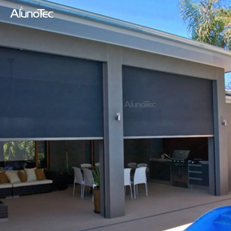 Chinese Outdoor Waterproof Zip Track Shades Roller Blind Mechanism