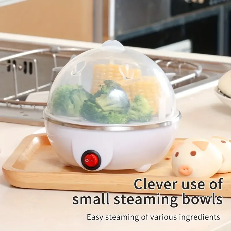 Egg Cooker Automatic Power Off Home Multifunctional Steamed Egg Custard Boiled Egg Machine Breakfast Cookware Kitchen Stuff