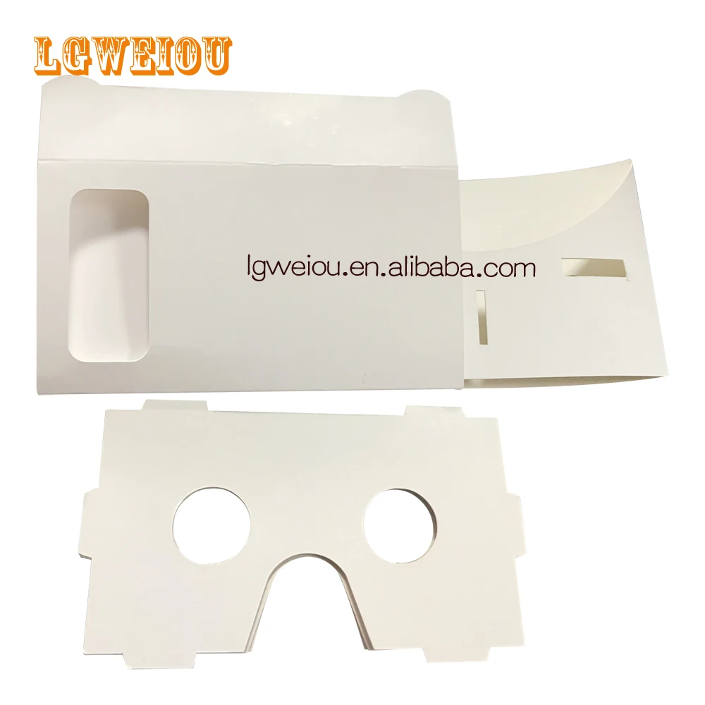 VR Mobile Phone 3D Glasses for 3.5-6 Inch mobile phone watch movie 3D VR Glasses Box paper glasses