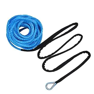 4mm China High 1/4 Inch X 50 Feet Synthetic Winch UHMWPE Rope Line Cable Towing