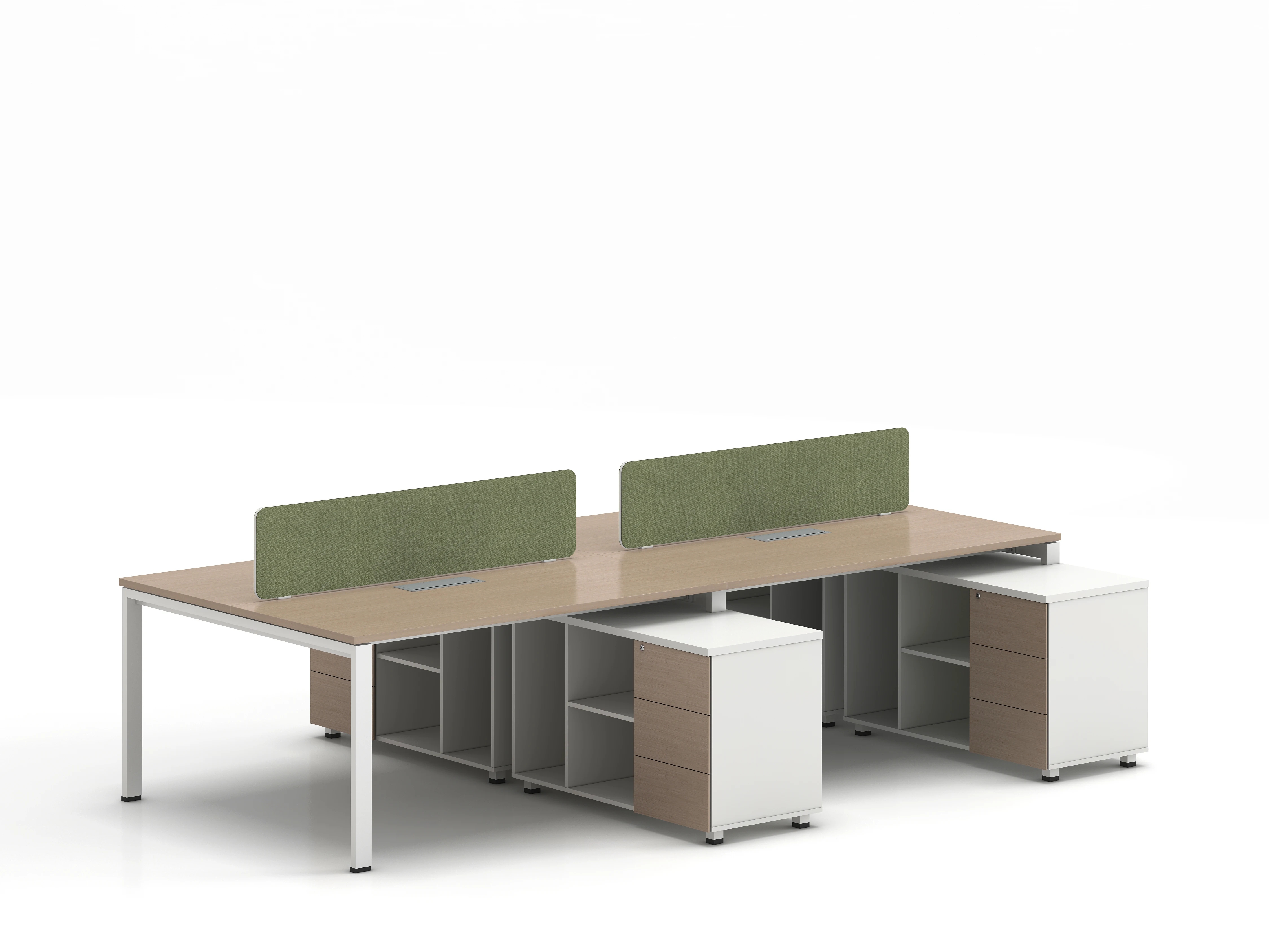 Customize Modern Design Business Cubicle Modular Cable Management Office System 2 4 6 Person Workstation Furniture Desk Table