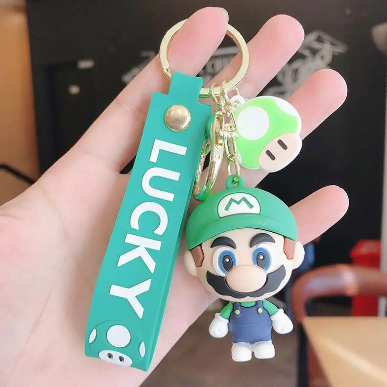 Mario Bag Charms Pendant Katana Clock Oil Soick No Touch Key Chain