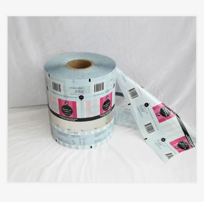 Custom Print Plastic Aluminum Foil Laminated Flexible Food Packaging Roll Stock Film For Automatic Packing