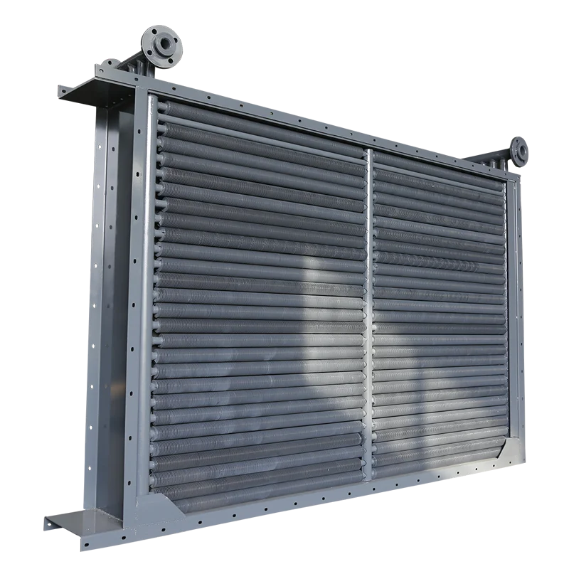 Industrial finned tube radiator for food drying