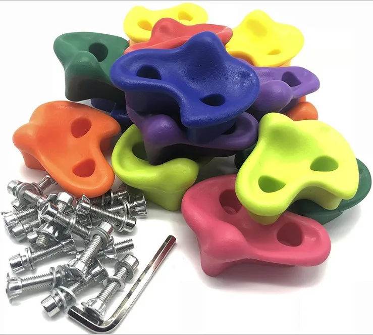 Adult and Child Multicolor Climbing Holds Hot Sale Indoor Kids Playground Hard Plastic CN;JIA Customized Logo QD-01 ANTO 50