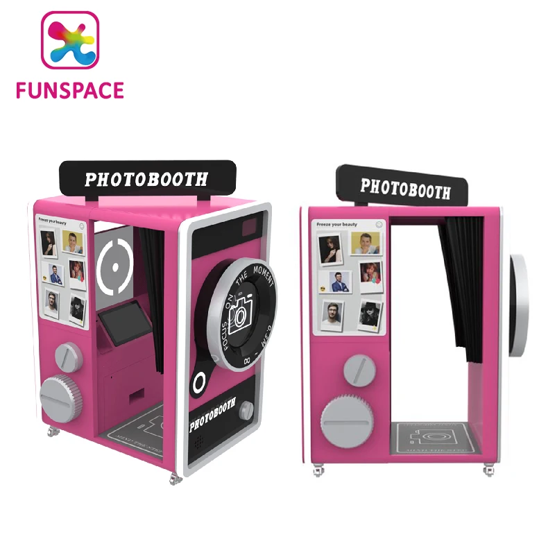 Funspace Selfie Arcade Camera Self Service Instant Print Photo Booth Kiosk Vending Machine Photo Booth With Printer And Camera