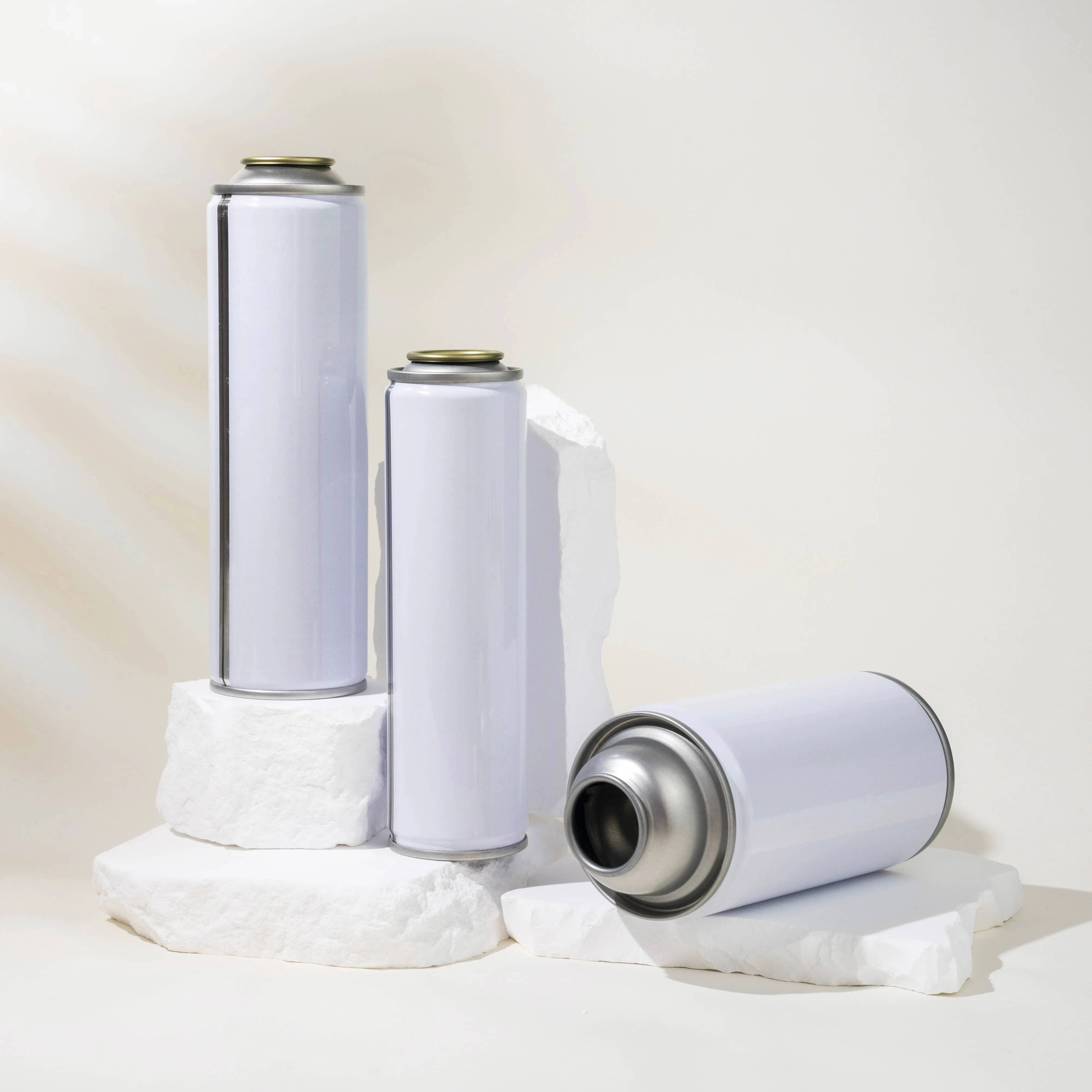 Aerosol Metal Can BP617 Empty Aluminum Aerosol Cans Nozzles Body Care Packaging