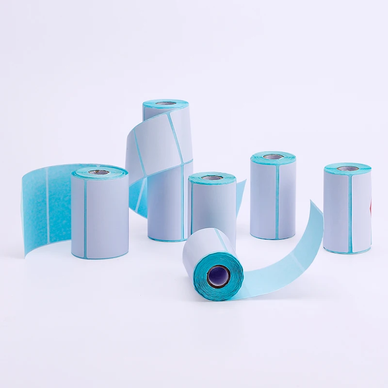 60x40 40x30 Direct Thermal Label Sticker Paper Waterproof Supermarket Price Blank Print Barcode White Label For barcode printer