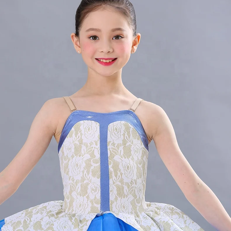 unique design white color spandex ballet tutu dance wear girls ballet costume for stage performance