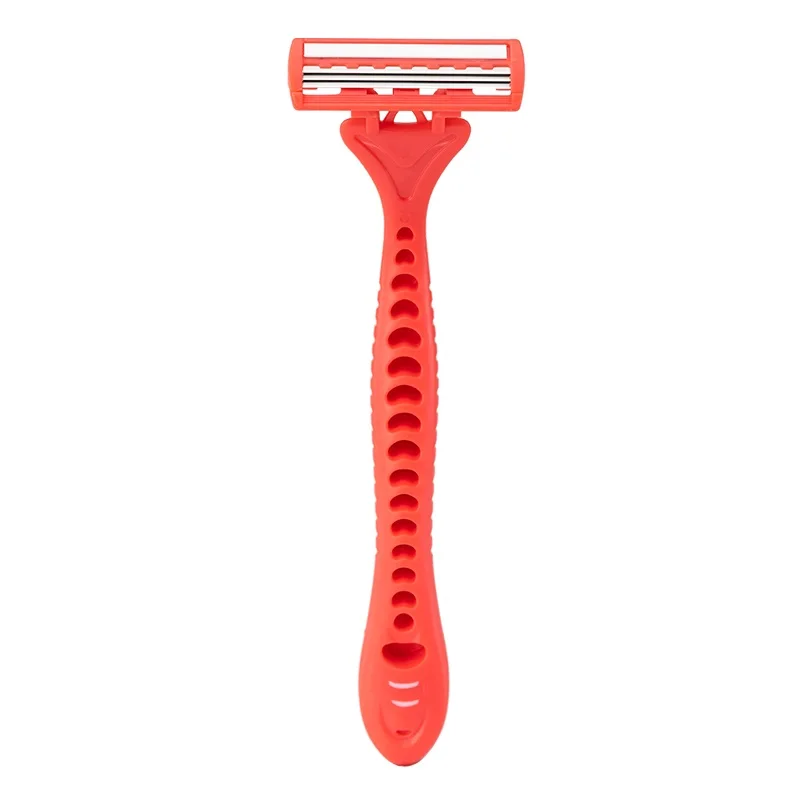 High Quality 3 Pcs Per Card Stainless Steel 3-Blade Shaving Razor Face Hair Remover for Home and Travel Use Good for Female
