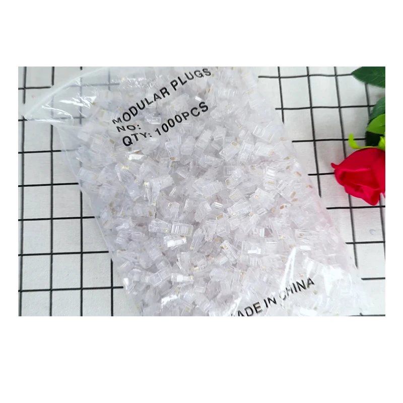 Самые Экономичные оптовые продажи Cat6 Cat5e UTP rj45 неэкранированный Штекерный соединитель Lan