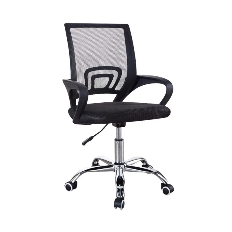 Hot Sale Cheap Simple Comfortable Office Swivel Chair Mesh Backrest Computer Rotary Lifting  Office Chair with Armrest