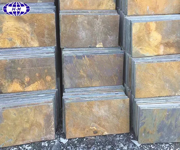600x300mm Competitive Price Chinese Nature Surface Rusty Slate Floor Tiles