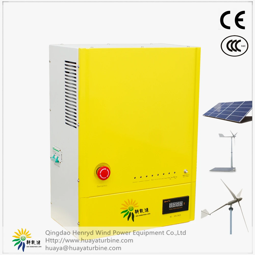 3.5kw Wind Turbine Grid Tie Inverter BLUE LCD Pure Sine Wave 16A High Efficiency & Energy Saving DC/AC Inverters HLD 97% SDK,NFC