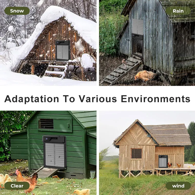 2024 New PIR Motion Detection  Remote Monitoring Automatic Chicken Coop Door With Camera For Poultry Farming