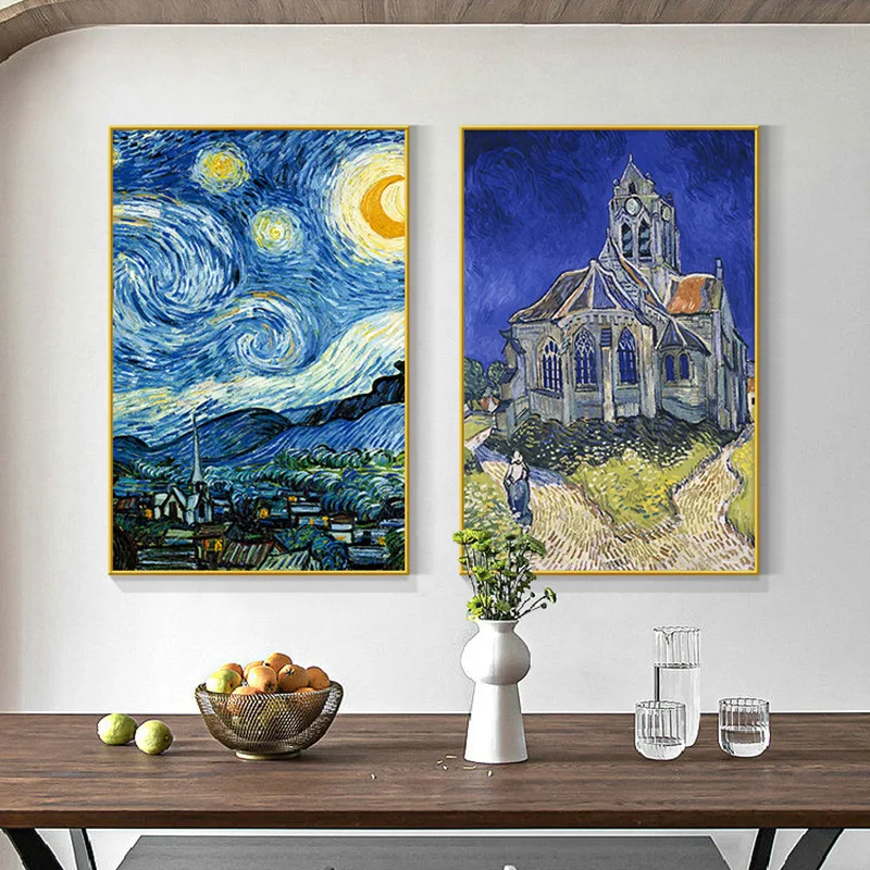 30/40/50/60/70cm Modern Home Goods Wall Art Van Gogh Reproducation Canvas Sunflower Oil Painting for Gallery