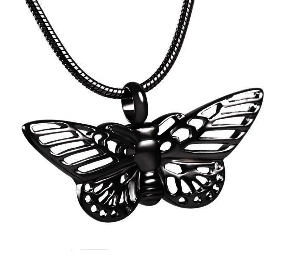 Beautiful Butterfly choker Cremation Jewelry Urn For Pet Ashes Pendant women Necklace Animal Ashes Locket Memorial Gift
