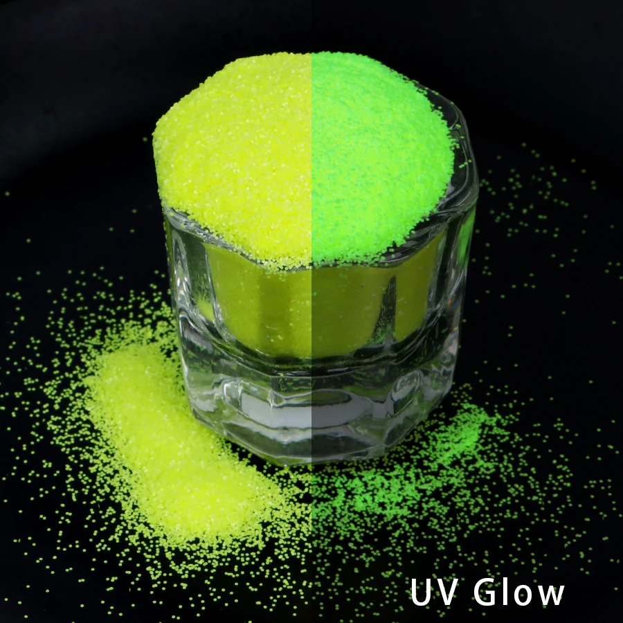 Fluorescent Glitter Powder Nail Art Salon Neon Glitter Nail Powder For Gel Nails UV Shinny Sequins