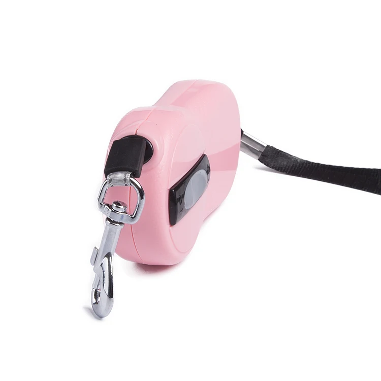 Pet Products Portable Lead Rope Collar Mini 2m Retractable Dog Leash 3 Days Reflective Correa Para Perro De Plastico Pink, Blue