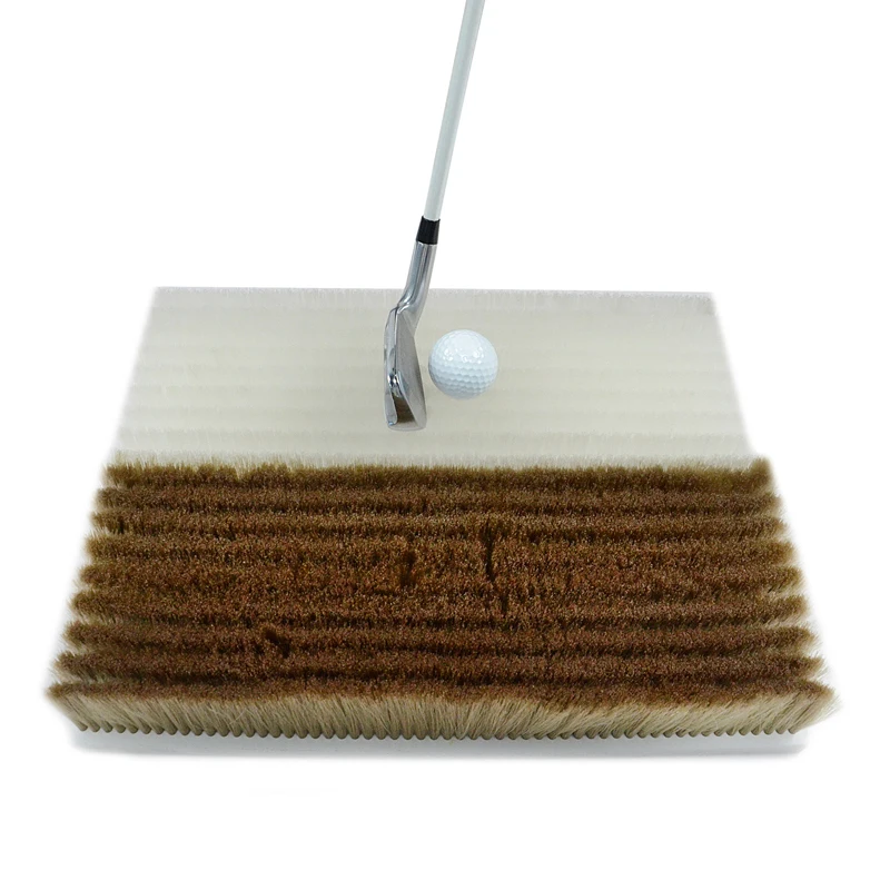 Custom 2 in 1 Real Simulation Golf Bunker Hitting Mat Swing Trainer with ABS Base for Golf Driving Range Chipping Training