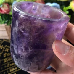Best gift Rose Quartz And Dream Amethyst Tea Cup for meditation