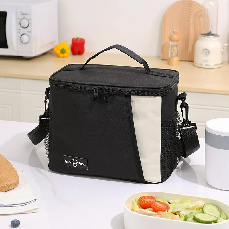 Large Capacity PEVA Lining Waterproof Lunch Cooler Bag Insulated Thermal Tote Bag
