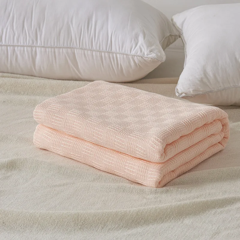 Cotton Blanket Soft Muslin Throw Blanket for Couch Bed  Breathable Gauze Blanket for All Season Soft and Lightweight