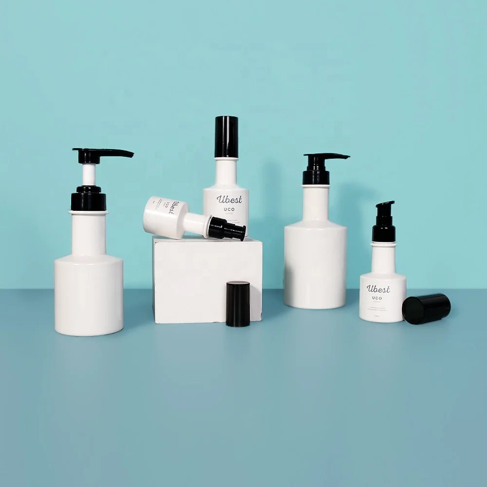 Luxury Long Nozzle Plastic Bottle for Shampoo Shower Gel Skin Lotion Container with Dispenser Pump