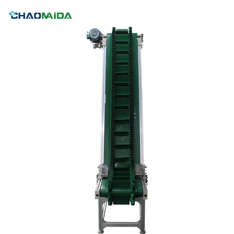 Belt Climbing Conveyor Vegetable Fruit Incline Lifting Conveyor