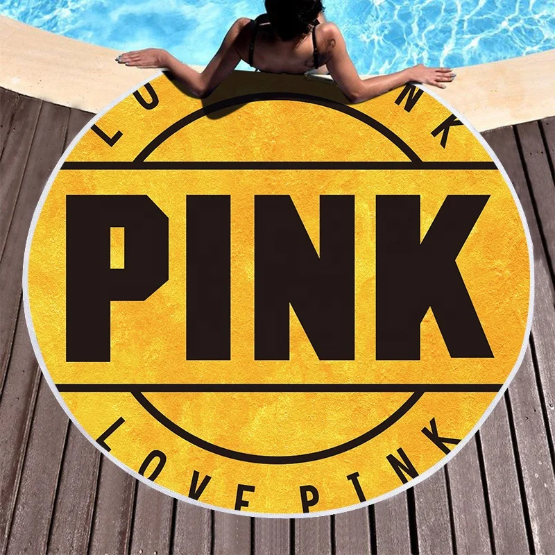 Прямая поставка быстросохнущее 2021 Спортивное специальное круглое пляжное полотенце с бахромой