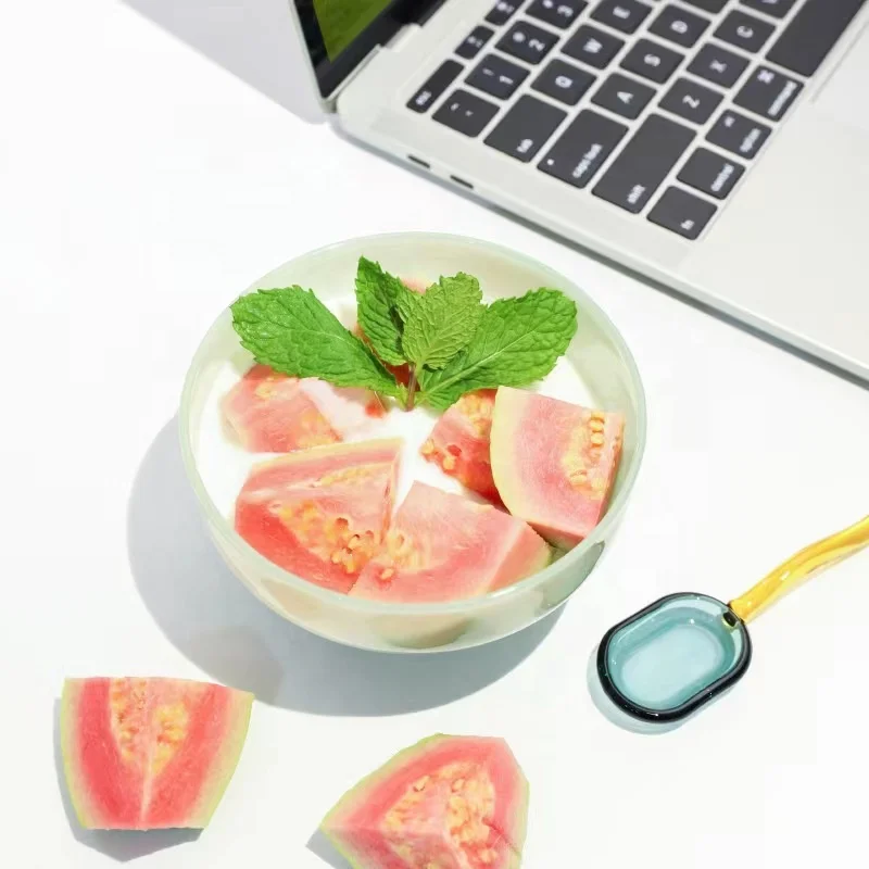 High Quality Glass Bowls Custom Colored Bowl Set for Ice Cream Fruit Sala