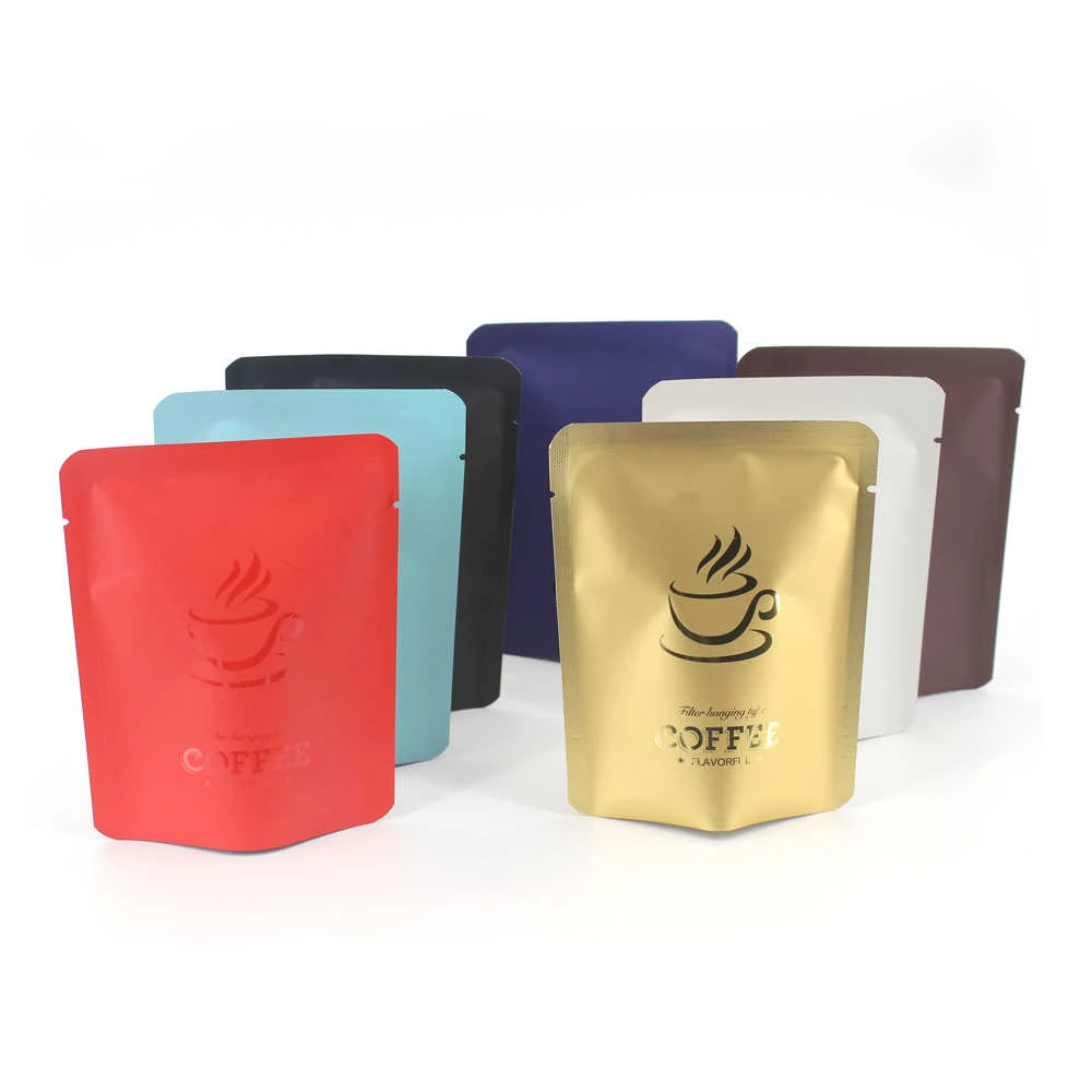 High quality customized hanging ear aluminum foil drip bag coffee filter package