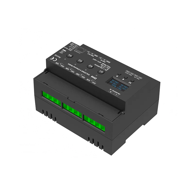 DH4 100-240VAC 4CH*16A DALI/DMX 4-Channel Relay Unit