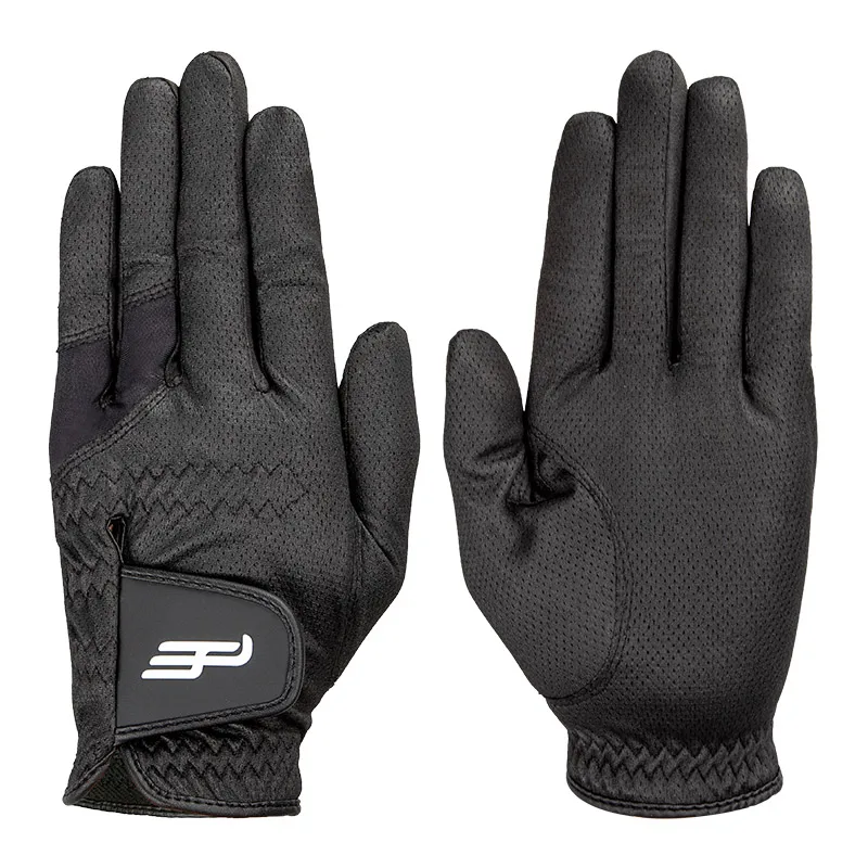 PLAYEAGLE Golf Gloves Men Left Hand Manufacturer OEM Custom Logo Nano Fabric Golf Gloves Black