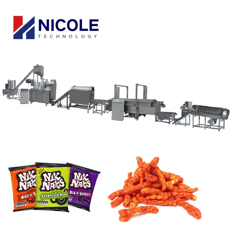 Twist Corn Sticks Cheetos Crunchy Kurkure Snacks Food Production Line Machines