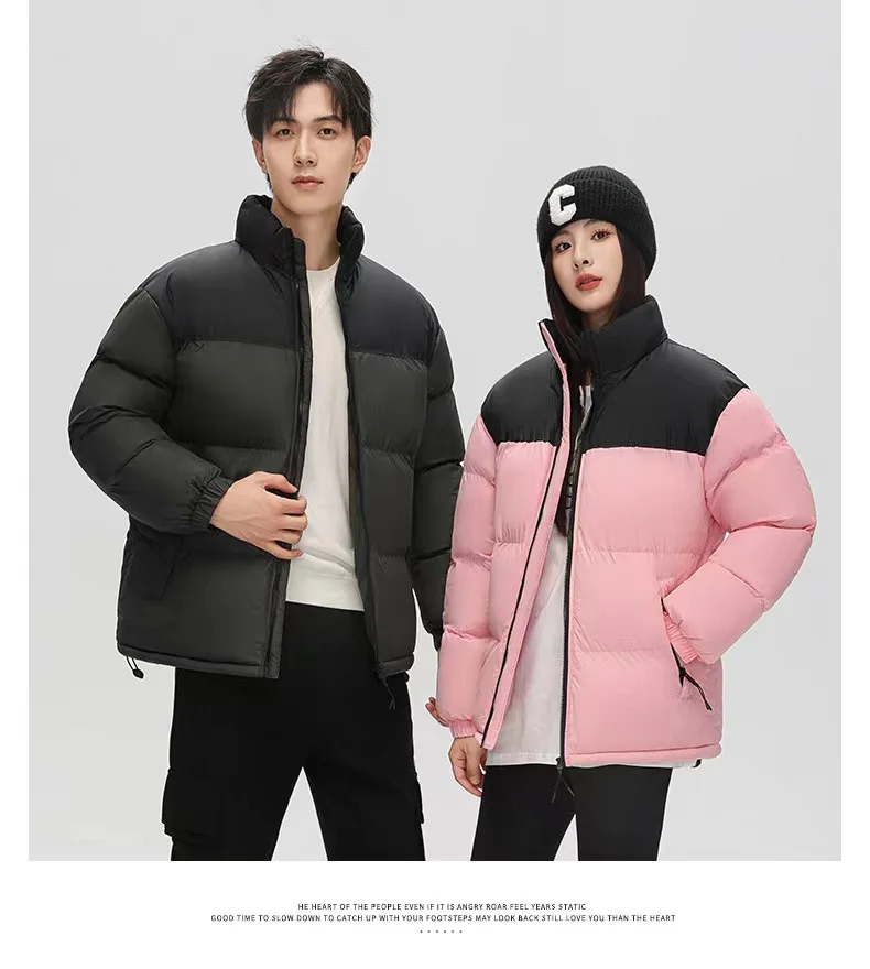 Custom puffer jacket bubble coat the north jacket face thick down cotton padded winter parka custom puffer jacket for men women