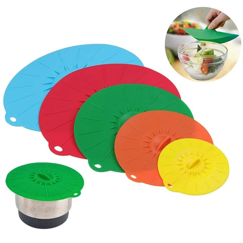 Wholesale Multipurpose Non-Slip Reusable Eco-friendly Bowl Cover Silicone Pot Lid