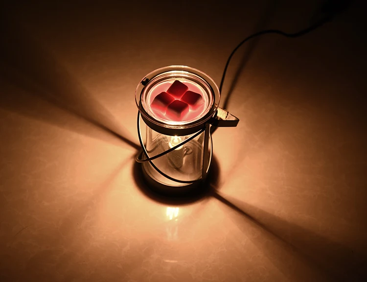 Vintage Bulb Electric Candle Warmer Black Plug in Fragrance Warmer for Scented Wax Melts, Cubes, Tarts Air Freshener Set