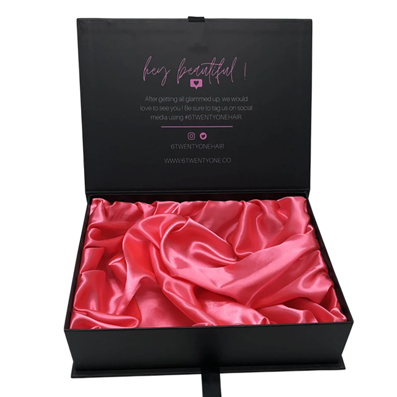 Wholesale Custom LOGO Luxury Wig Boxes Bundle Hair Extension Packaging Box for wigs