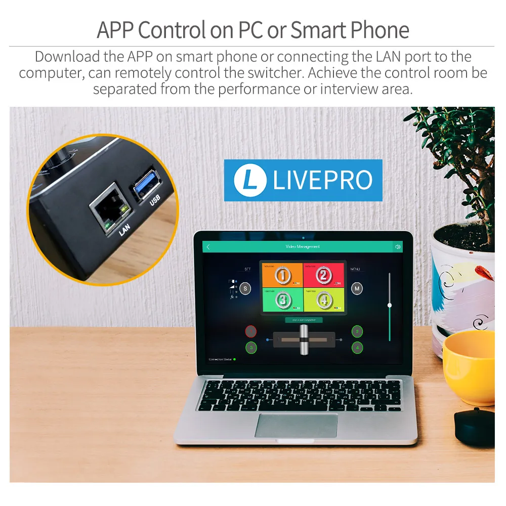 Мультикамера FEELWORLD LIVEPRO L1 с 4 входами HD производство USB3.0 многоформатный смеситель для видео переключатель прямой трансляции