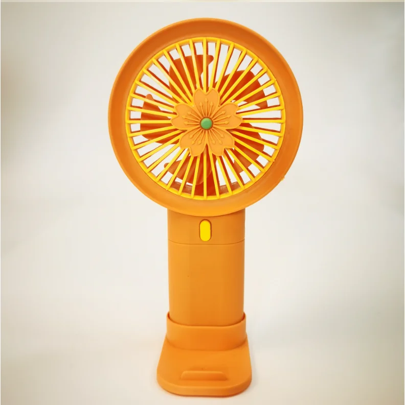 Portable Mini USB Charging Fan Cute Cartoon Design Big Wind for Students for Desktop or Household Use