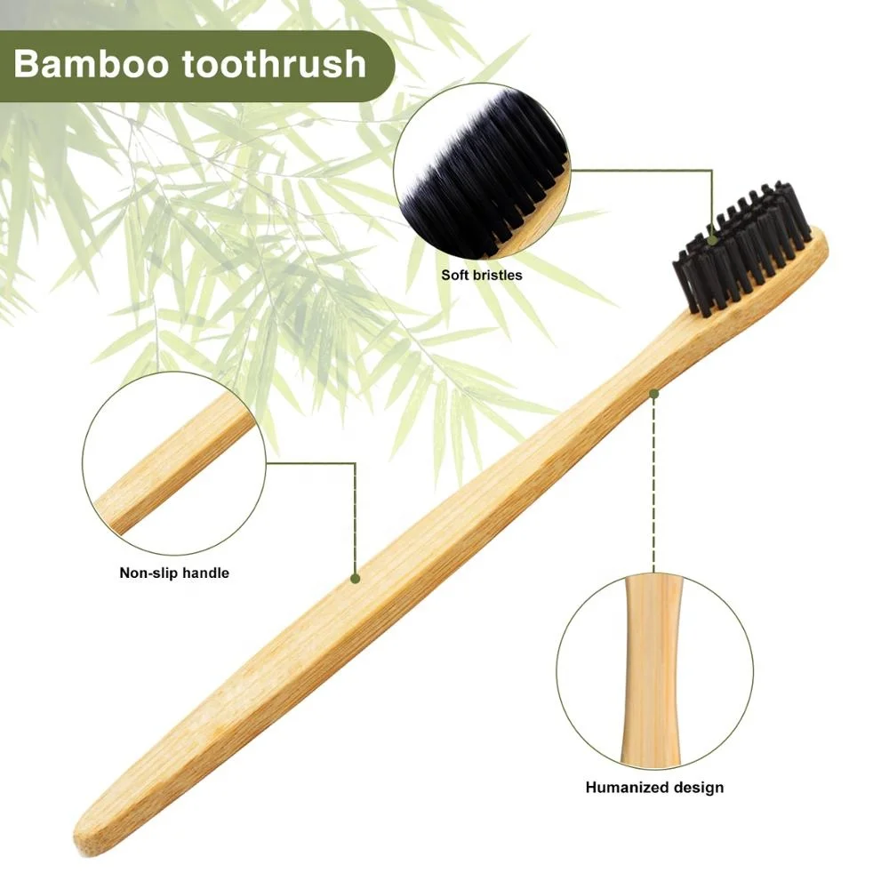 
Manufacturer OEM Toothbrush Bamboo 8 Pack for Family Dental Tooth Brush Biodegradable Bamboo Toothbrush 