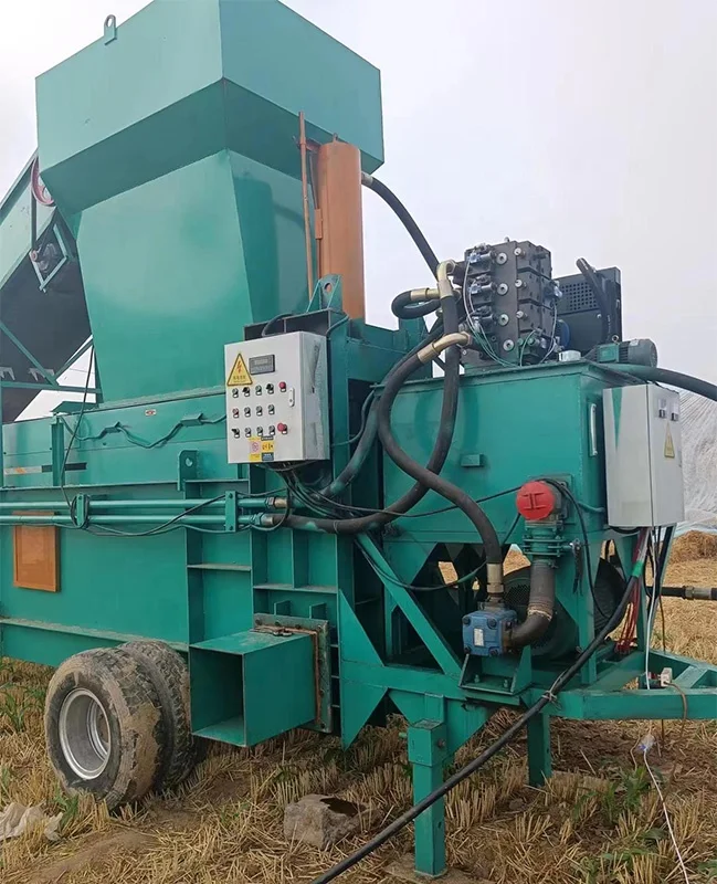 three cylinder forage straw compression baler sugarcane tail baler