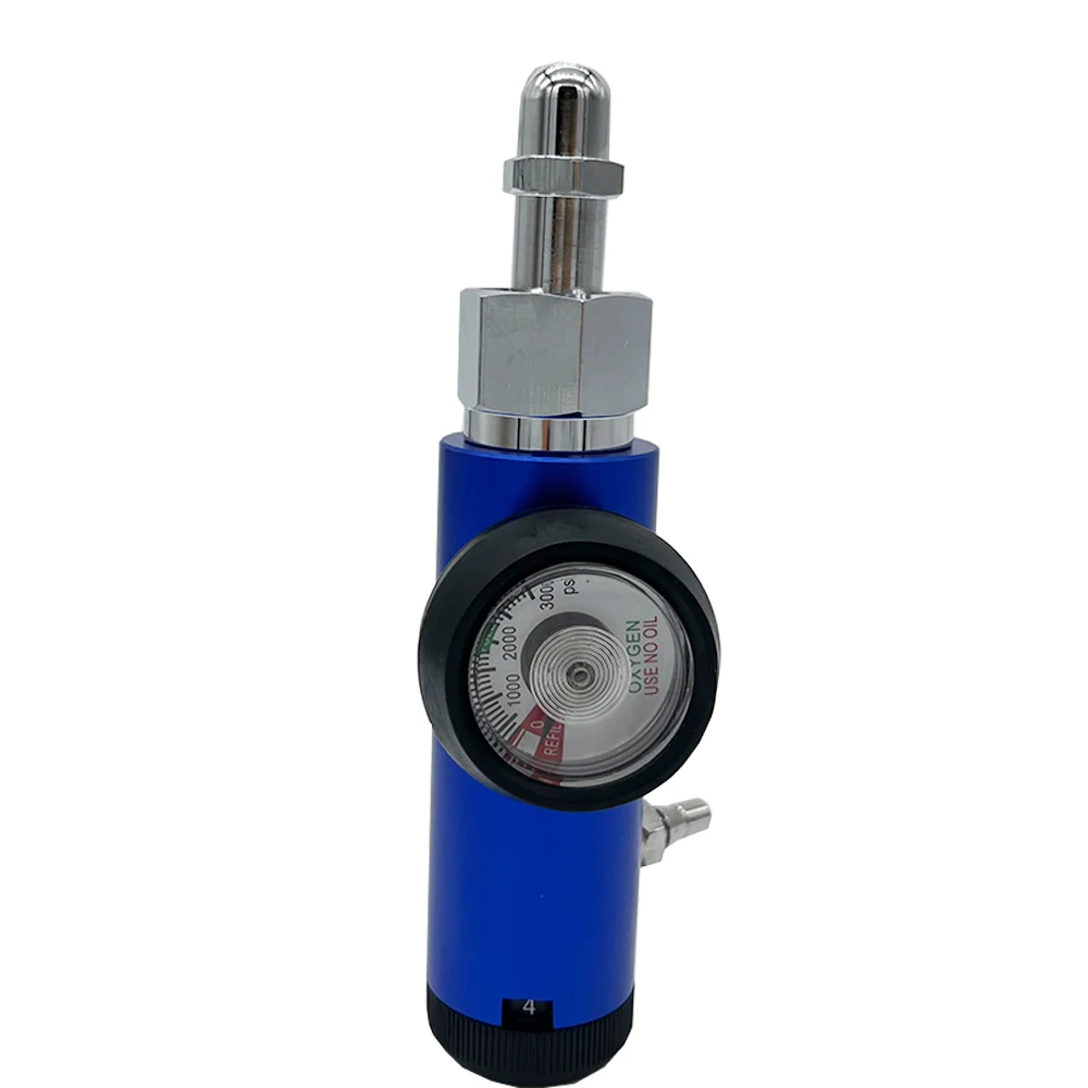 Brass Sleeve Cylinder Regulator Mini Oxygen Regulator Valued Gas 540 Cga Connector