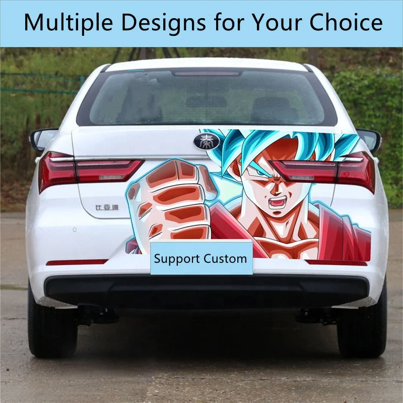 Anime tail car door side full body graphics sticker design custom printing car vinyl 3d anime for cars wrap decal stickers
