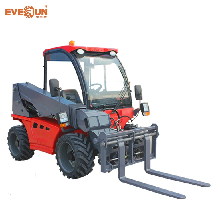  Everun 4WD дифференциальный замок Телескопический колесный погрузчик компактный