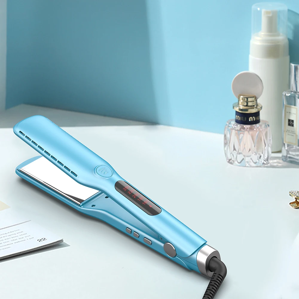 SMET Planchas para cabello Ceramic 500 degree Flat Iron Professional Salon Portable nano titanium wet to dry hair straightener