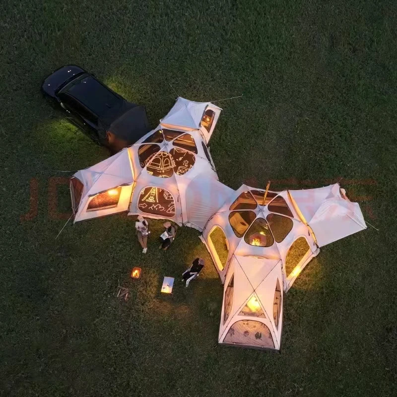 Vidalido Ridge Tent Hexagon Multi-Person Living Room Account Outside Camping Fire Tent