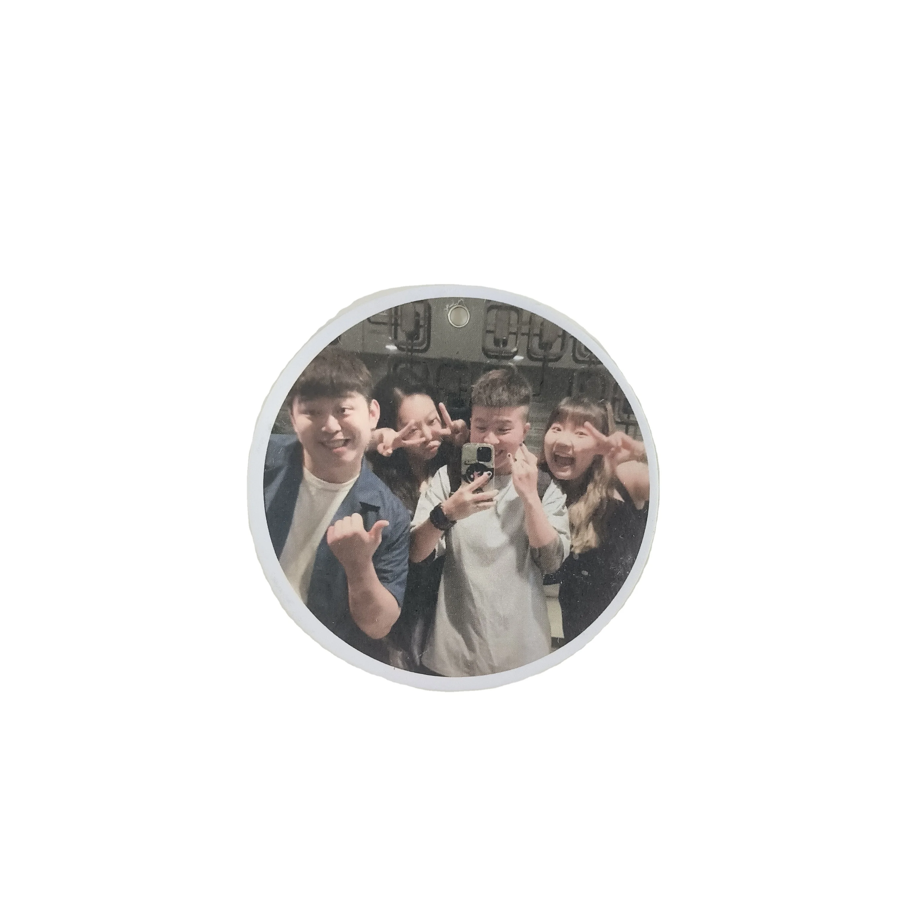 Custom Bulk Scent Hanging Paper Air Freshener Strong Smell Car Fragrance Diffuser Model for In-Car Placement