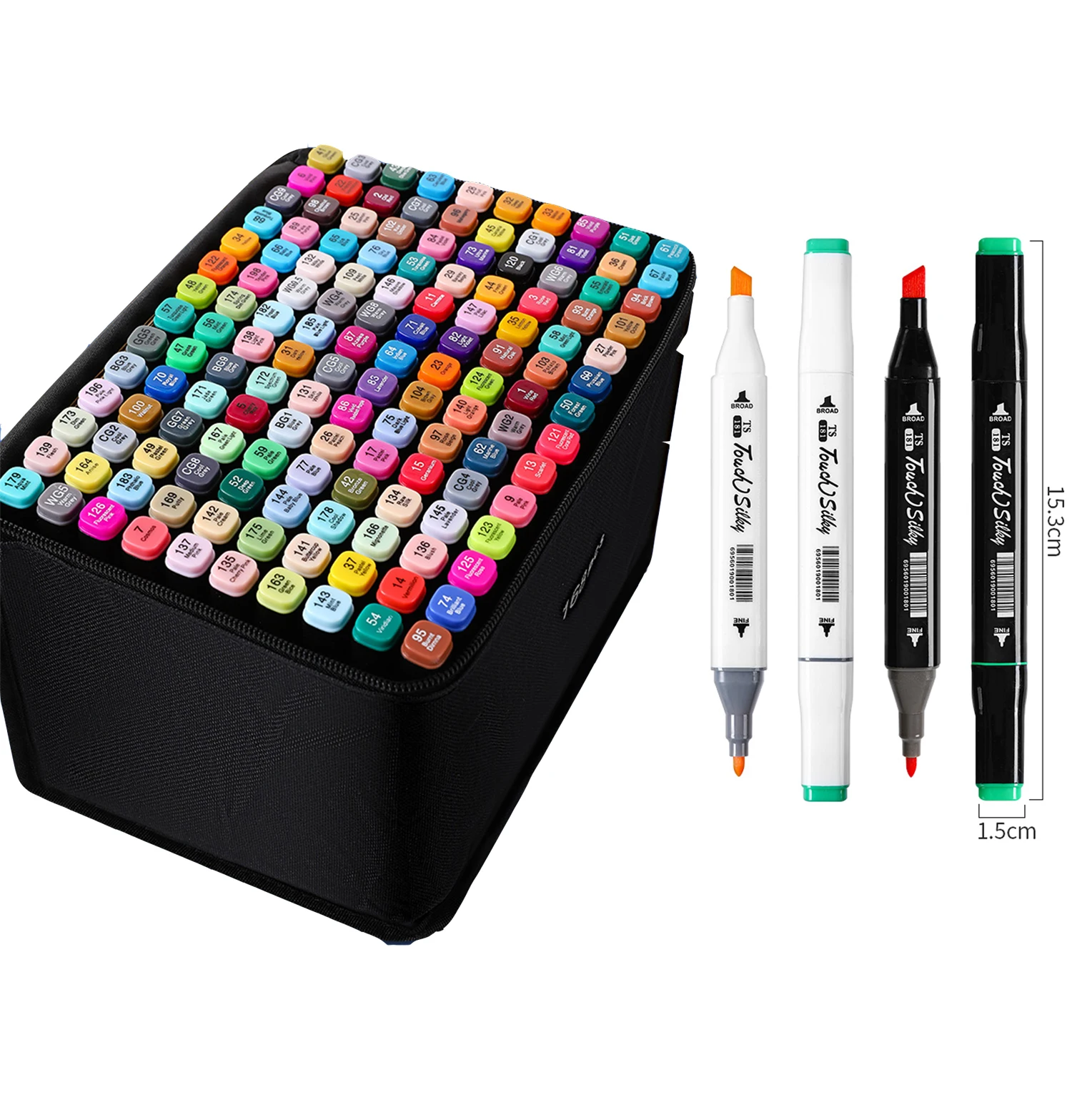 graffiti supplies marqueur de toutes les couleur double side color glitter painting marker set non-toxic paint for children